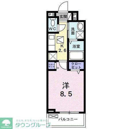 グラン・フィオーレ矢部の物件間取画像